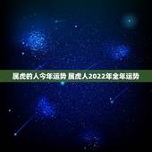 属虎的人今年运势 属虎人2022年全年运势