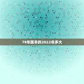 79年属羊的2022年多大，79属羊的2022 年每月运气