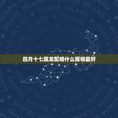 四月十七属龙配婚什么属相最好，属龙和什么属相最好