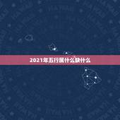 2021年五行属什么缺什么，2021年五行属土还是金