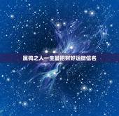 属狗之人一生最招财好运微信名，属狗微信名啥招财