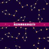 真正免费姓名测试打分，免费给名字测试打分