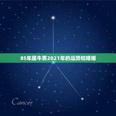 85年属牛男2021年的运势和婚姻，85年属牛2021年运势