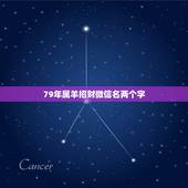 79年属羊招财微信名两个字，属羊女生的微信头像用什么好