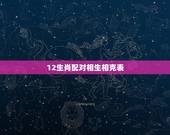 12生肖配对相生相克表，十二生肖相生相克的具体内容，是什么啊？