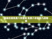 婚姻合婚免费八字查询 免费八字算有几段婚姻