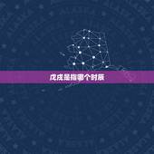戊戌是指哪个时辰，戊戌日十二时辰
