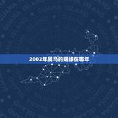 2002年属马的姻缘在哪年，2022 属马今年有一难