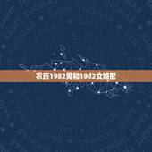 农历1982男和1982女婚配，1982年，的属狗的和什么属相配