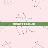 属虎年龄查询表1962年，属虎的年龄表