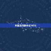 木鼠五行缺什么1972，1972年属鼠的命运