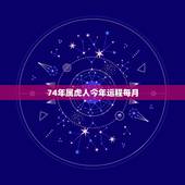 74年属虎人今年运程每月，74年属虎人今年运程