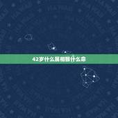 42岁什么属相猴什么命，42岁是什么属相？