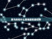 属马的和什么属相最配最旺财，属马的和什么属相财运更佳