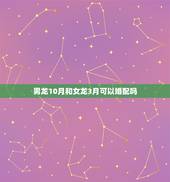男龙10月和女龙3月可以婚配吗，12月男龙和3月女虎婚配行吗