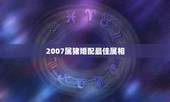 2007属猪婚配最佳属相，属猪的与哪些属相婚配最好