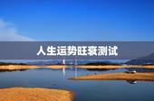 人生运势旺衰测试，人生运势旺衰图蓝条很长，表示什么