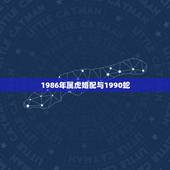 1986年属虎婚配与1990蛇，请问1986年属虎和1989年属蛇可以
