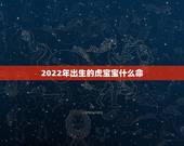 2022年出生的虎宝宝什么命，2022年属虎几月出生好