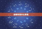 动婚年是什么意思，动婚具体是啥意思噢？