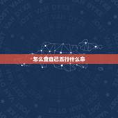 怎么查自己五行什么命，在百度看到你回答怎么看自己是什么五行命可否帮忙看