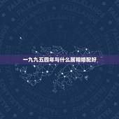 一九九五四年与什么属相婚配好，1999年属什么，和他相配的生肖是什么？