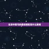 生活中属马的最佳婚配是什么属相，1990年属马的和什么属相相配好