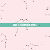 属龙人跟属龙羊婚配好不，属羊和属龙相配吗？