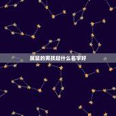 属鼠的男孩起什么名字好，2023年男孩名字属鼠寓意又好