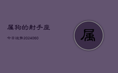 属狗的射手座今日运势(20240603)
