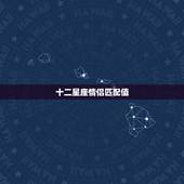 十二星座情侣匹配值，12星座的配对指数？