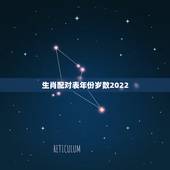 生肖配对表年份岁数2022，年份生肖配对表