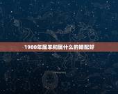 1980年属羊和属什么的婚配好，1979年的属羊和1980年的属猴婚配