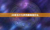 20年五十七岁的属相是什么，今年57岁是什么属相