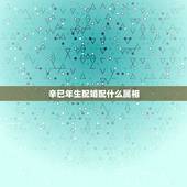 辛巳年生配婚配什么属相，2001年出生的是什么属相