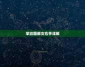 掌纹图解女右手详解，女生掌纹图解
