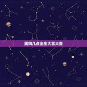 属狗几点出生大富大贵，阴历24出生大富大贵