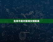 生肖牛配对属相女婚配表，97属牛的属相婚配表女