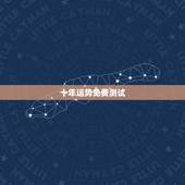 十年运势免费测试，八字算命十年运势
