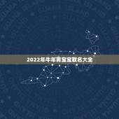 2022年牛年男宝宝取名大全，2022年男宝宝取名字
