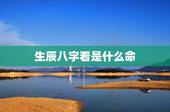 生辰八字看是什么命，生辰八字怎么看自己是什么命的···