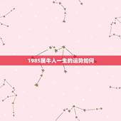 1985属牛人一生的运势如何 1985年属牛人财运分析