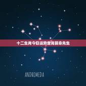 十二生肖今日运势查询算命先生，十二生肖星座每日运势