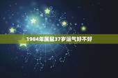 1984年属鼠37岁运气好不好，1984年生的人今年的运气如何