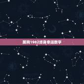 属狗1982终身幸运数字，82年，属狗的幸运色和忌讳色