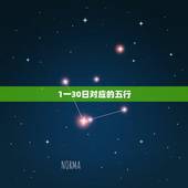 1一30日对应的五行，阴历80年1月30日的五行是什么，