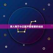 男人有了小三就不碰老婆的说说，小三的心情说说