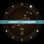 父母和孩子十二生肖相生相克表，十二生肖的相生相克是针对夫妻而言的吗？那