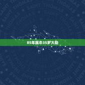 85年属牛35岁大劫 85年属牛人在35岁该怎样做才能化解劫难