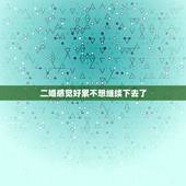 二婚感觉好累不想继续下去了，二婚组合家庭感觉生活好累，坚持不住了怎么办